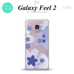 Galaxy Feel 2 ギャラクシー フィール 2 SC-02L スマホケース カバー ハードケース 花柄・サクラ 青 nk-sc02l-054[スマホ,スマホケース,スマホカバー,ケース,カバー,ジャケット]