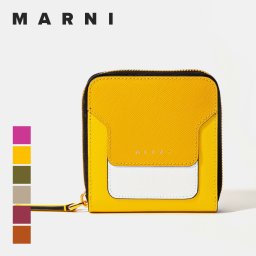 マルニ MARNI 二つ折り財布 PFMOQ09U11 LV520 レディース 財布 ジップアラウンド レザー ウォレット ラウンドファスナー コンパクト ミニ財布 プレゼント ギフト ブランド おしゃれ 誕生日 シンプル お祝い 記念 全6色