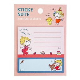 水森亜土 付箋セット ピンク 文具 日本製