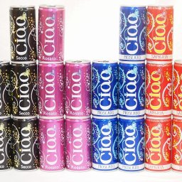 飲みきりイタリアワイン缶20本セット(チャオ サングリア やや甘口微発泡赤ワイン チャオ モスカート 甘口微発泡白ワイン チャオ ビアンコ 辛口微発泡白ワイン チャオ ロザート やや辛口微発泡ロゼワイン) 200ml×20本