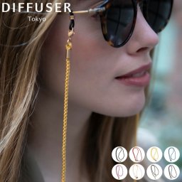 DIFFUSER グラスコード KNURLING SILK MULTI CODE 眼鏡ストラップシルク/メガネストラップ/メガネコード/眼鏡コード/
