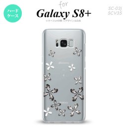 【SC03J】【スマホケース/スマホカバー】【ギャラクシーS8+】SC03J スマホケース Galaxy S8+ SC-03J カバー ギャラクシーS8+ 花柄 グレー nk-sc03j-075【メール便送料無料】