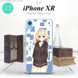 iPhoneXR iPhone XR スマホケース ハードケース 女の子 A 青 メンズ レディース nk-ipxr-1325