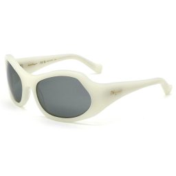 サルヴァトーレ フェラガモ Salvatore Ferragamo サングラス UVカット グローバルフィット アイウェア オーバル SF1078S-102 レディース ホワイト+グレー 国内正規品