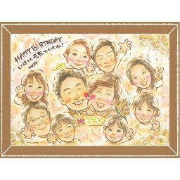 似顔絵 金婚式 贈り物 ギフト プレゼント 名入れ 手描き 金婚式 記念日 お祝い 結婚記念日 結婚50周年 大人数 家族 夫婦 お母さん 祖父母 お父さん 両親 下書き確認 名入れ 修正無料 宝物 親孝行 そっくり 実績多数 長寿 50周年 思い出 感謝 おしゃれ お祝いの品 キレイ 卒寿祝い 喜寿祝い メモリアルギフト バレンタインデー 感激 米寿祝い 節目