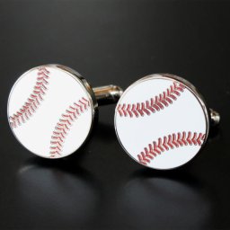 鎌倉カフス工房 野球ボール カフスボタン・カフリンクス メンズ  ca015 結婚式 旦那 プレゼント ギフト 彼氏 父の日 誕生日プレゼント
