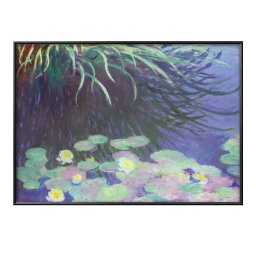 クロード モネ 睡蓮 A3 サイズ ポスター アート おしゃれ 絵画 インテリア 北欧 イラスト マット紙 艶消し アートパネル 額 フレーム デザイン 壁掛け ギフト 新築祝い ディスプレイ 引越し祝い　新生活　空間デザイン 