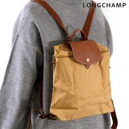 ロンシャン リュック レディース ブランド LONGCHAMP プリアージュ オリジナル M バックパック サステナブル 折り畳み 軽量 L1699089P86 ブラウン バッグ