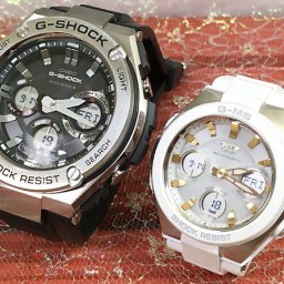 恋人たちのGショックペア G-SHOCK BABY-G ペアウォッチ  カシオ 2本セット 電波ソーラー GST-W110-1AJF MSG-W100-7A2JF ラッピング無料