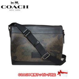 コーチ アウトレット COACH ショルダーバッグ F37612 PVC×レザー シグネチャー × カムフラージュ / 迷彩 メッセンジャーバッグ / 斜め掛け ショルダー QBGRU(グリーンマルチ)【メンズ】【RCP】【0815楽天カード分割】【s-mail03】