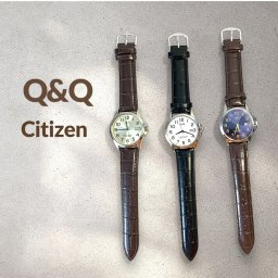 Q&Q シチズン 腕時計 メンズ シンプル アナログ 収納ケース付き 見やすい 軽い クオーツ 防水 10年電池 ビジネス カジュアル レザーベルト ブランド チプシチ 時計 プレゼント ギフト 成人 卒業 入学