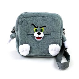 トムとジェリー ぬいぐるみポシェット ファニーアート トム グレー バッグ