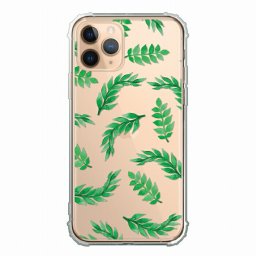 TPUケース 衝撃吸収 耐衝撃 デザイン iPhone12対応ケース クリアケース ハードケース iPhone12Promax iPhone12mini iPhoneSE(第2世代) iPhone11ProMax iPhoneX/XS iPhoneXR iPhone8plus ケースボタニカルフラワー 葉っぱ 手書き風 緑 可愛い