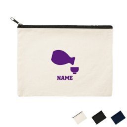 とっくりとおちょこ 名入れフラットポーチLサイズ/小物入れ メンズ レディース 母の日のプレゼント 卒部祝い 父の日プレゼント オリジナル お揃い オーダーメイド 【flpl】sake、日本酒、熱燗、ぬる燗 ピクトグラム