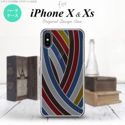 iPhoneX / iPhone XS アイフォン X / XS 専用 スマホケース カバー ハードケース 帯 レッドブルー nk-ipx-sg17[スマホ,スマホケース,スマホカバー,ケース,カバー,ジャケット]