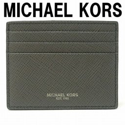 マイケルコース MICHAEL KORS メンズ カードケース 名刺入れ 定期券入れ パスケース 36U9LHRD1L-GREYHO 【ネコポス】 ブランド 人気