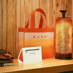 マルニ トートバッグ レディース MARNI ポリエステル イタリア SHMP0076A5 オレンジ系 バッグ