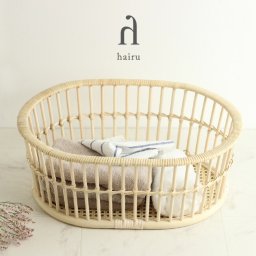 ツルヤ商店 ハイル 脱衣かご オーバル h180[籐 ラタン 収納 ランドリー バスケット 収納バスケット 収納かご 収納カゴ 洗濯 かご カゴ 小物入れ おしゃれ インテリア 丸型] 即納