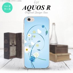 【SH03J】【スマホケース/スマホカバー】【アクオス R】SH03J スマホケース AQUOS R SH-03J カバー アクオス R 花柄・ミックス 青 nk-sh03j-272【メール便送料無料】