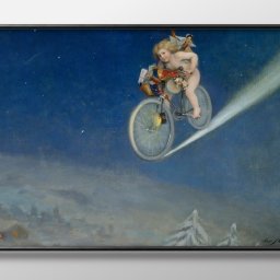 ホセ フラッパ クリスマスの配達 A3 サイズ ポスター アート おしゃれ 絵画 インテリア 北欧 イラスト マット紙 艶消し アートパネル 額 フレーム デザイン 壁掛け ギフト 新築祝い ディスプレイ 引越し祝い　新生活　空間デザイン 