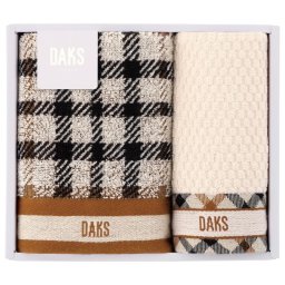 【ギフト対応無料】DAKS ダブルハウスチェック タオルセット (55-3089200) ※送料無料(北海道・沖縄は除く)