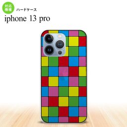 iPhone13 Pro iPhone13Pro 背面ケース カバー ステンドグラス風 スクエア カラフル ステンドグラス風  nk-i13p-sg07
