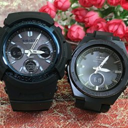カシオ 恋人たちのGショック ペアウォッチ G-SHOCK BABY-G AWG-M100A-1AJF MSG-W200G1-1AJF 電波ソーラー 送料無料 国内正規品 記念日 誕生日 プレゼント お揃い ブラック 黒 クリスマス お祝い 結婚 婚約 20代 30代 40代 50代 カップル 夫婦
