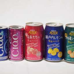 こだわりの缶ワインと缶チューハイ5本セット(イタリアチャオ モスカート 甘口微発泡白ワイン イタリアチャオ ロザート やや辛口微発泡ロゼワイン ストレート果汁瀬戸内レモンのチューハイ ストレート果汁完熟沖縄シークヮーサーのチューハイ ストレート混濁果汁福島ももの