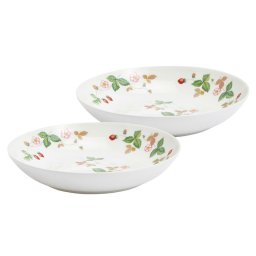 【ギフト対応無料】ウェッジウッド ワイルド ストロベリー カジュアル ボウル20cm ペア (1084574) ※送料無料(北海道・沖縄は除く)