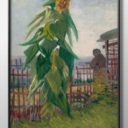 フィンセント ファン ゴッホ Allotment with Sunflower A3 サイズ ポスター アート おしゃれ 絵画 インテリア 北欧 イラスト マット紙 艶消し アートパネル 額 フレーム デザイン 壁掛け ギフト 新築祝い ディスプレイ 引越し祝い　新生活　空間デザイン 