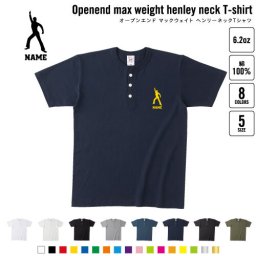 サタデーナイトフィーバー 名入れヘンリーネックTシャツ ヘンリーネック 名入れTシャツ 首元ネコ目ボタン ボタンTシャツ 首元アクセント メンズ レディース