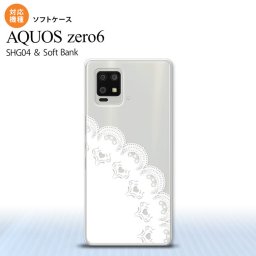 SHG04 SHG04 ZERO6 AQUOS zero6 スマホケース ソフトケース レース A 白 メンズ レディース nk-zero6-tp721