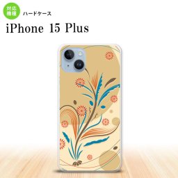 iPhone15 plus iPhone15 plus スマホケース 背面ケース ハードケース 和柄 ベージュ 2023年 9月発売 nk-i15pl-1228