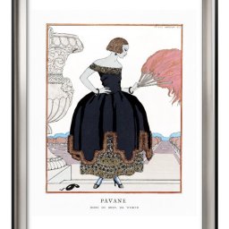 ジョルジュ バルビエ パヴァーヌ A3 サイズ ポスター アート おしゃれ 絵画 インテリア 北欧 イラスト マット紙 艶消し アートパネル 額 フレーム デザイン 壁掛け ギフト 新築祝い ディスプレイ 引越し祝い　新生活　空間デザイン 