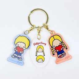 サンリオ パティ＆ジミー 3チャームキーホルダー Sanrio