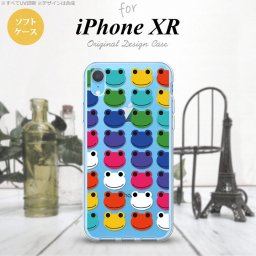 iPhoneXR iPhone XR スマホケース ソフトケース カエル かえる B 透明 メンズ レディース nk-ipxr-tp166