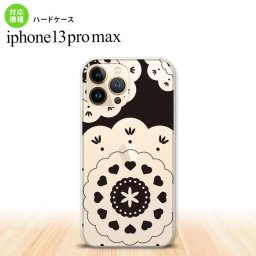 iPhone13ProMax iPhone13 Pro Max ケース ハードケース レース クリア 黒 iPhone13 プロ マックス 6.7インチ おしゃれ かわいい メンズ レディース キッズ デザインたくさん nk-i13pm-1482
