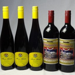 ドイツワイン5本セット ゲートロイトハウス グリューワイン(赤ワイン)1000ml×2本　赤ワイン3本750ml