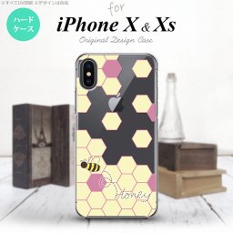 【iPhoneX】【スマホケース/スマホカバー】【アイフォンX】iPhoneX スマホケース カバー アイフォンX ハニー クリア×紫 nk-ipx-1683【メール便送料無料】
