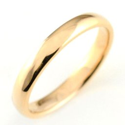 メンズ リング 18金 指輪 ピンクゴールドk18 シンプル k18 結婚指輪 エンゲージリング ハンドメイド 甲丸 18k 3mm