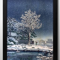 土屋光逸 隅田川水神森 A3 サイズ ポスター アート おしゃれ 絵画 インテリア 北欧 イラスト マット紙 艶消し アートパネル 額 フレーム デザイン 壁掛け ギフト 新築祝い ディスプレイ 引越し祝い　新生活　空間デザイン 