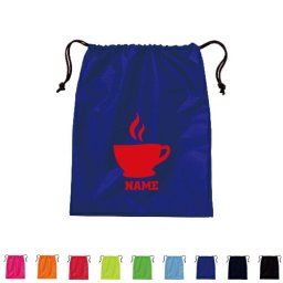 コーヒー 名入れシューズバッグ 巾着バッグ 靴入れ 上履き入れ 巾着袋 名入れ 体操着入れ coffee ピクトグラム