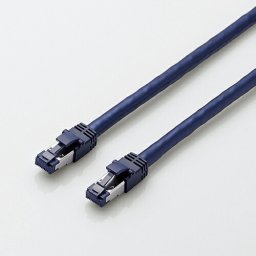 LANケーブル エレコム 3m Cat8 カテゴリー8 LD-OCTT／BM30 カテゴリー8対応LANケーブル ツメ折れ防止 ブルーメタリック 3.0m