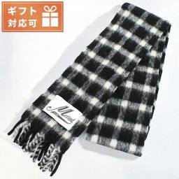 マルニ マフラー レディース ブランド MARNI イタリア SCMC0105Q0 ブラック ホワイト系 小物