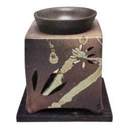 【茶香炉(ろうそく、茶葉セット)】黒白(南蛮) 国産 茶葉 消臭作用 アロマテラピー 茶香炉 おすすめ 陶器 ギフト 誕生日プレゼント 敬老の日 プチギフト お茶 2026 結婚内祝い 出産内祝い お返し お祝い お礼 贈り物 贈答品 お土産 男性 女性 彼氏 彼女