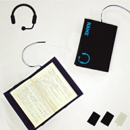 コールセンター3  名入れキャンバスブックカバー/文庫本用 A6判 部活 お名前  習い事 卒団記念品 卒部 卒団 卒業 記念品 ノベルティグッズ 新学期 インカム　ワイヤレス　無線機