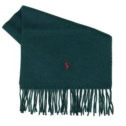ラルフローレン Ralph Lauren ポロラルフローレン Polo Ralph Lauren マフラー ストール PC0476 354 メンズ レディース グリーン+レッド刺繍ロゴ ウール