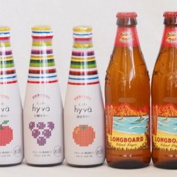 クラフトビールとリキュール5本セット(ヒュヴァ リンゴサワーalc.5% ヒュヴァ 巨峰サワーalc.5% ヒュヴァ 清見サワーalc.5% ロングボード) 200ml×3本 355ml×2本