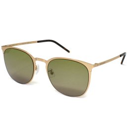 サンローラン SAINT LAURENT サングラス アジアンフィット UVカット SL 445F SLIM 005 メンズ レディース ユニセックス ゴールド+グリーン