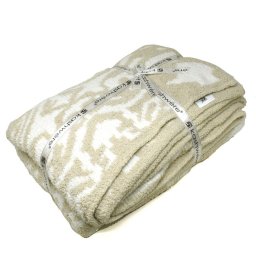 カシウエア KASHWERE ブランケット THCH-DSK01-262-5270 ダマスク THROW シングルサイズ 毛布 ひざ掛け マイクロファイバー タオルケット MALT+CREME ベージュ系+クリーム